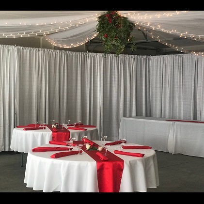 Satin Table Runner - Events & Themes - Red Satin Table Runners for rent